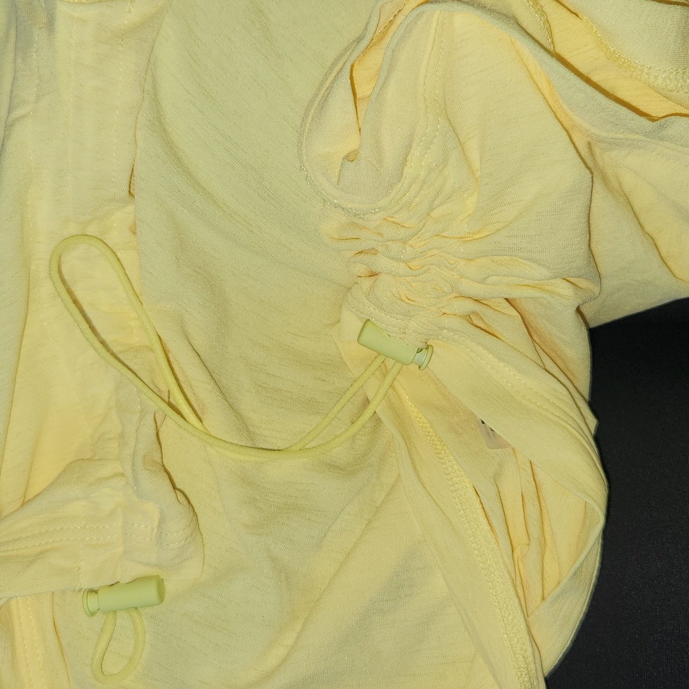 FP Movement Tempo Sport Mode Tank Top Yellow L Ruched Shirt Free People Athletic - Picture 12 of 13